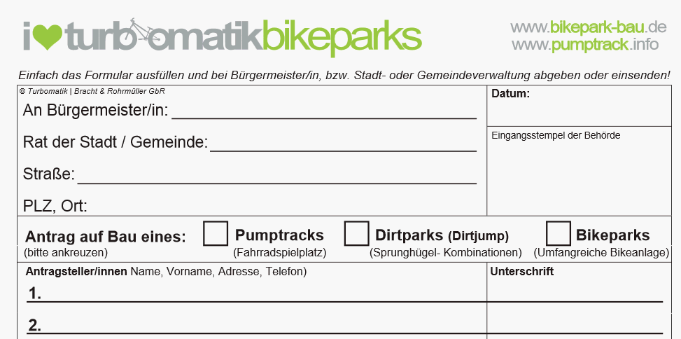 Bauanleitung Pumptrack Bikepark