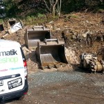 Bikepark Baustelle Bagger Turbomatik 01