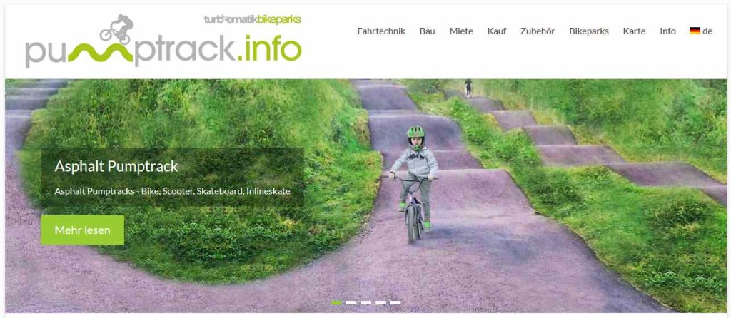 Pumptrack Skateboard Scooter Asphalt