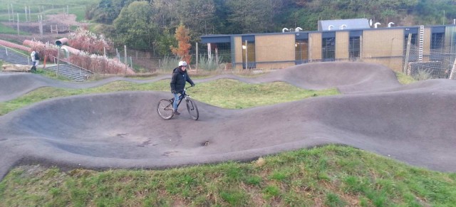 On the road: Asphalt Pumptrack, Bikepark Metabolon, Lindlar