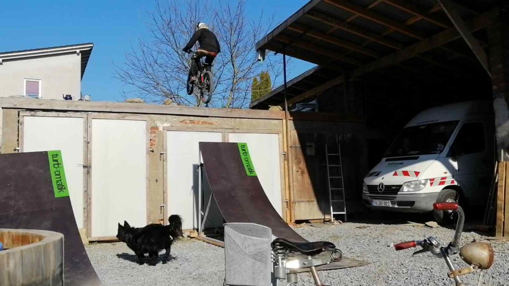 Mtb-tricksprung-bauen