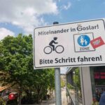 Schild Fahrrad Fussgaenger
