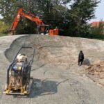 Dirtbike Anlage Stade Mountainbike Kicker Jumpline Pumptrack 016