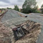Dirtbike Anlage Stade Mountainbike Kicker Jumpline Pumptrack 031