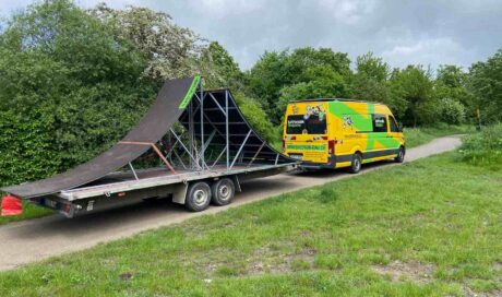 Dirtpark Beckum, Turbomatik Kicker, Mountainbike Sprungschanzen / BMX Ramps